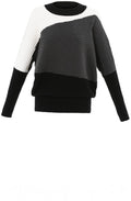 Grey Ribbed Knit Batwing Jumper
