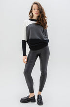 Grey Ribbed Knit Batwing Jumper