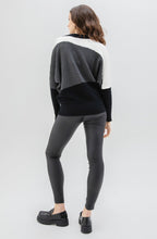 Grey Ribbed Knit Batwing Jumper