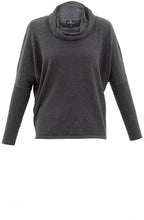 Grey Sparkle Cowl Neck Jumper