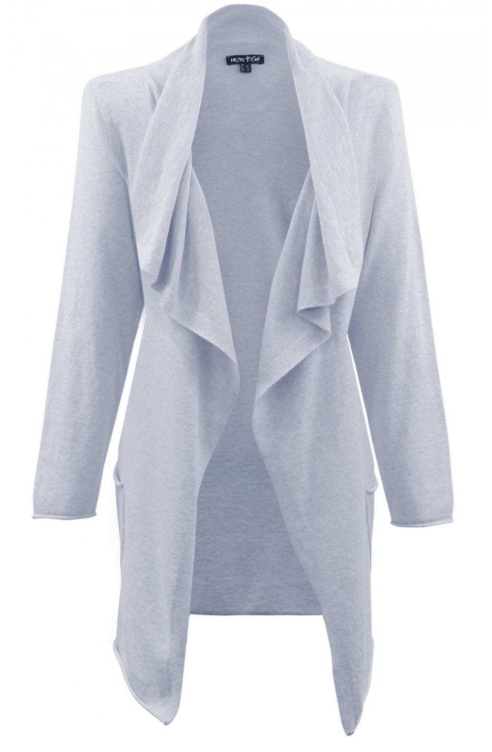 Grey Waterfall Front Cardigan