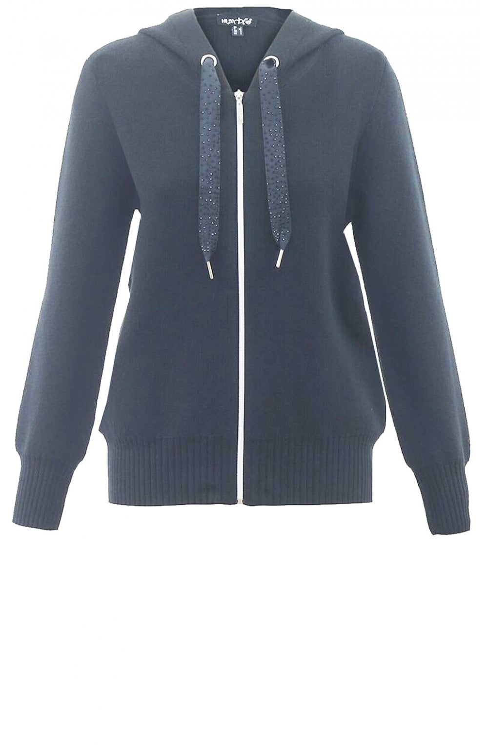 Grey Zip Front Cardigan