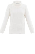 Ivory Cotton Knit Jumper with Snood