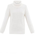 Ivory Cotton Knit Jumper with Snood