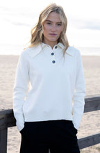 Ivory Oversized Collar Jumper