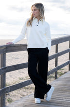 Ivory Oversized Collar Jumper