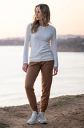 Ivory Ribbed Detail Jumper