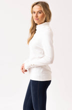 Ivory Roll Neck Fitted Jumper