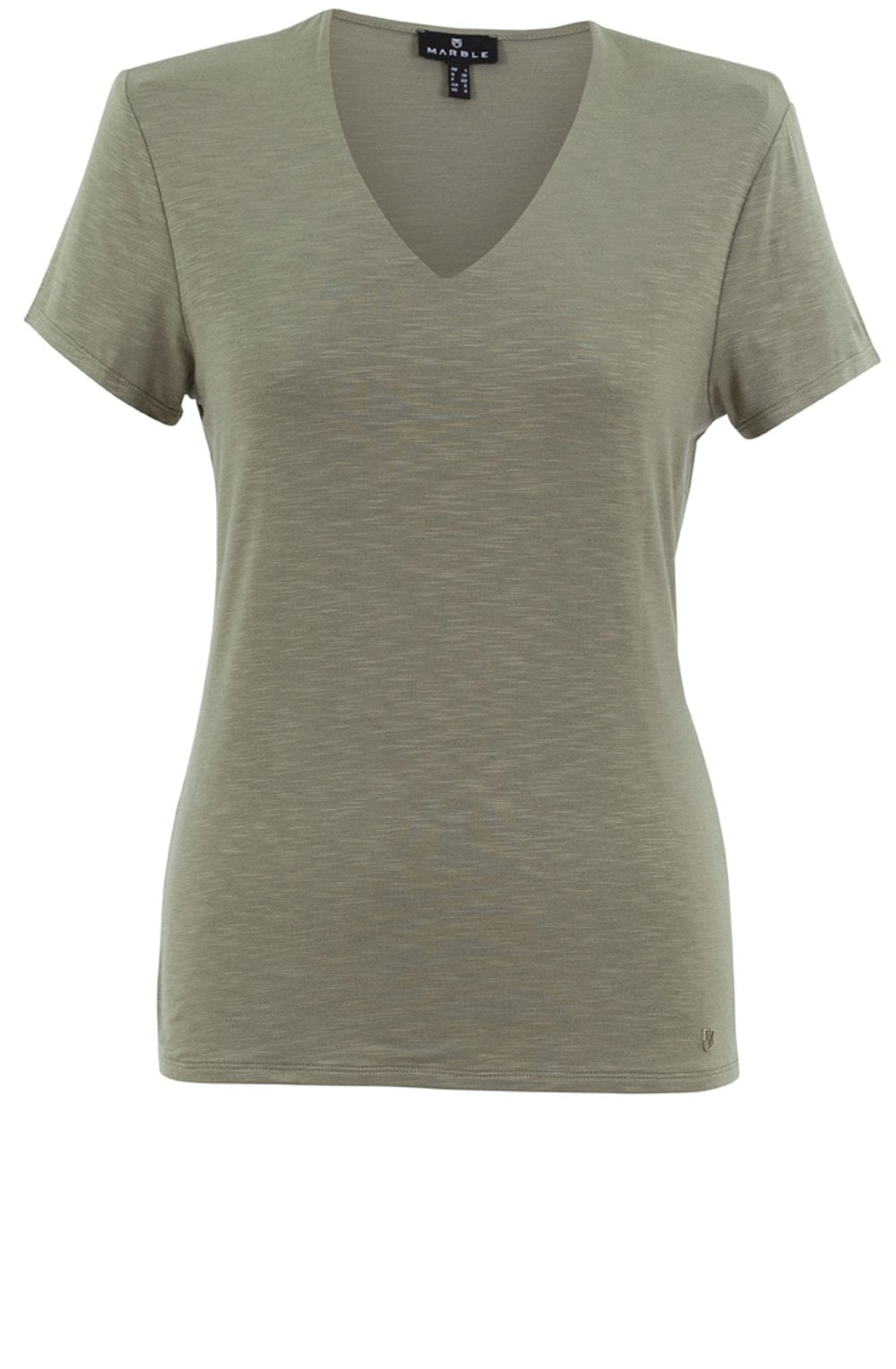 Khaki Double Fronted T Shirt