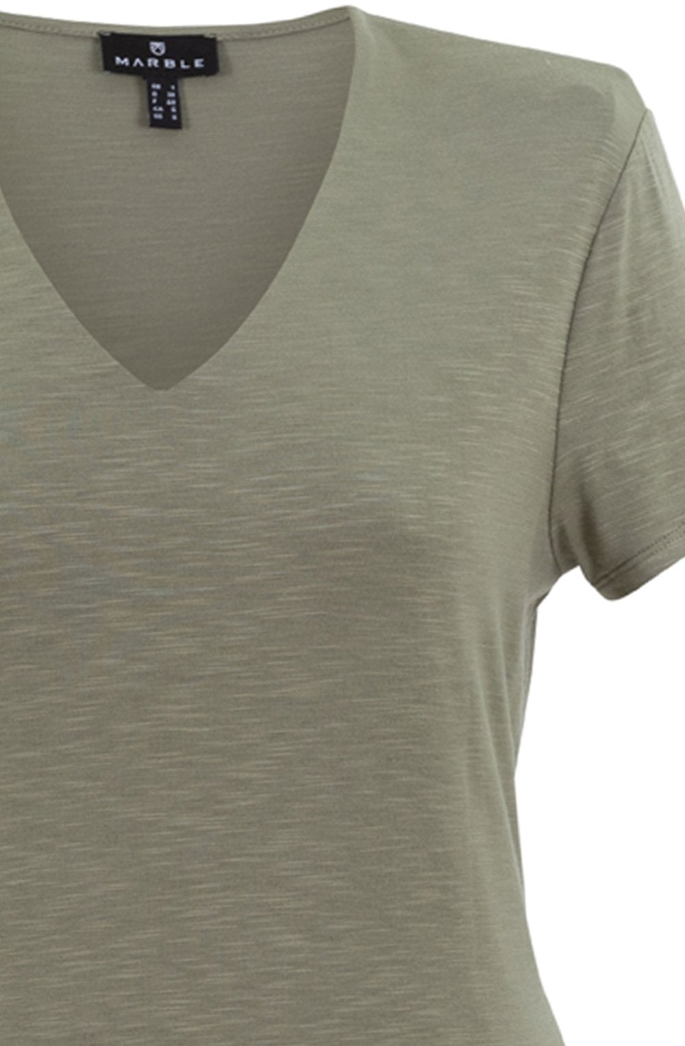 Khaki Double Fronted T Shirt