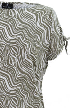 Khaki Drawstring Shouldered Top