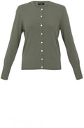 Khaki Fine Knit Cardigan