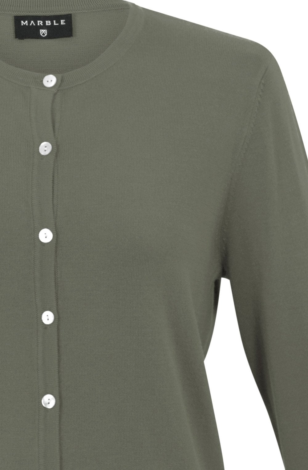 Khaki Fine Knit Cardigan