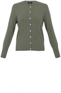 Khaki Fine Knit Cardigan