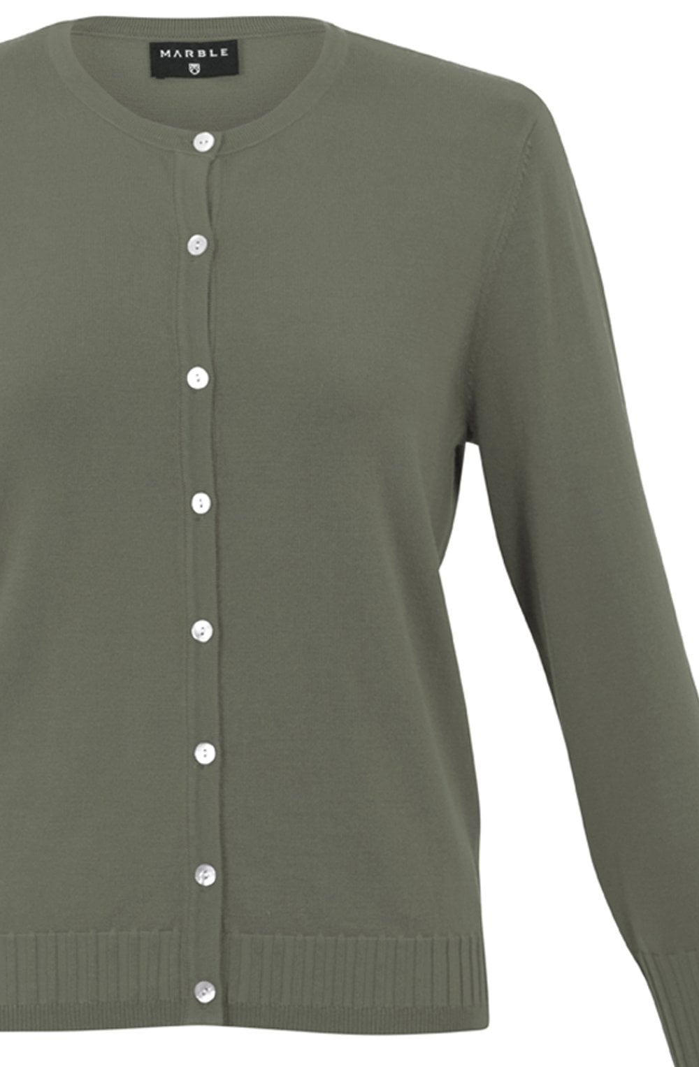 Khaki Fine Knit Cardigan
