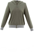 Khaki Hooded Cardigan