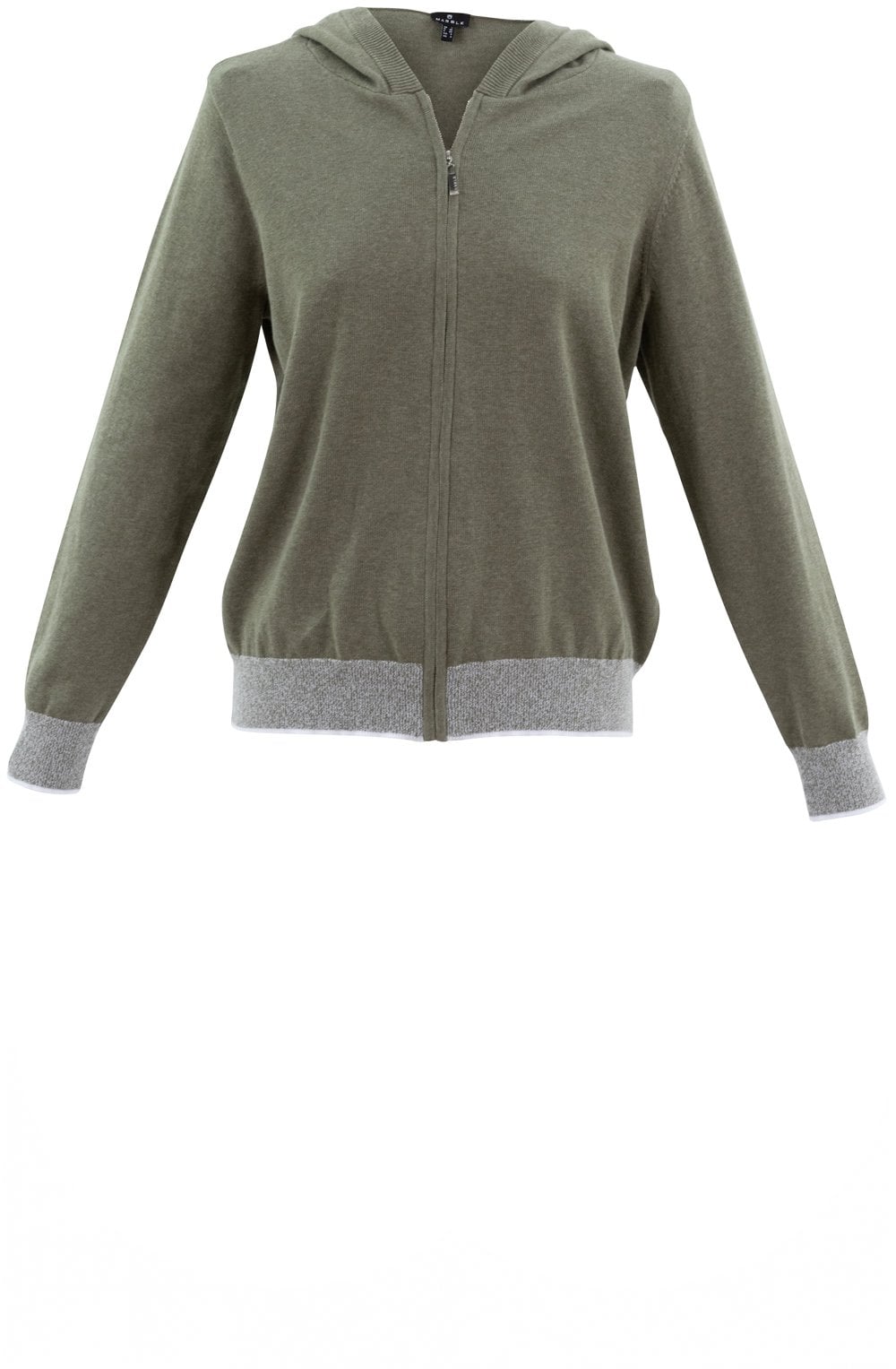 Khaki Hooded Cardigan