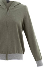 Khaki Hooded Cardigan