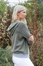 Khaki Hooded Cardigan