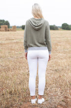 Khaki Hooded Cardigan