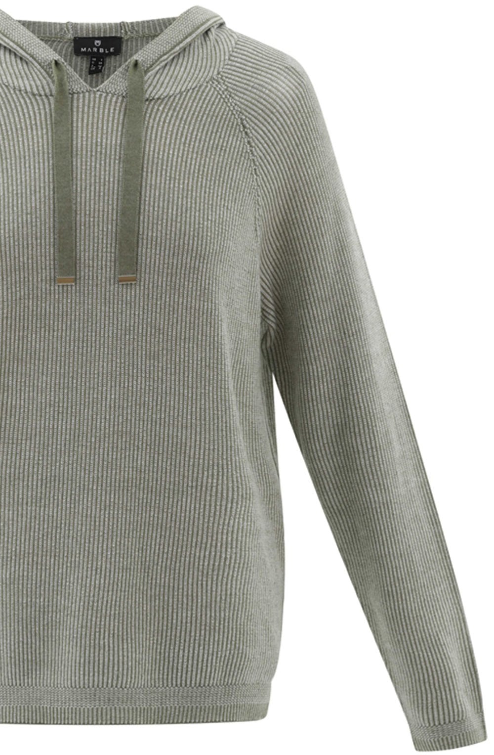 Khaki Lightweight Knit Hooded Jumper