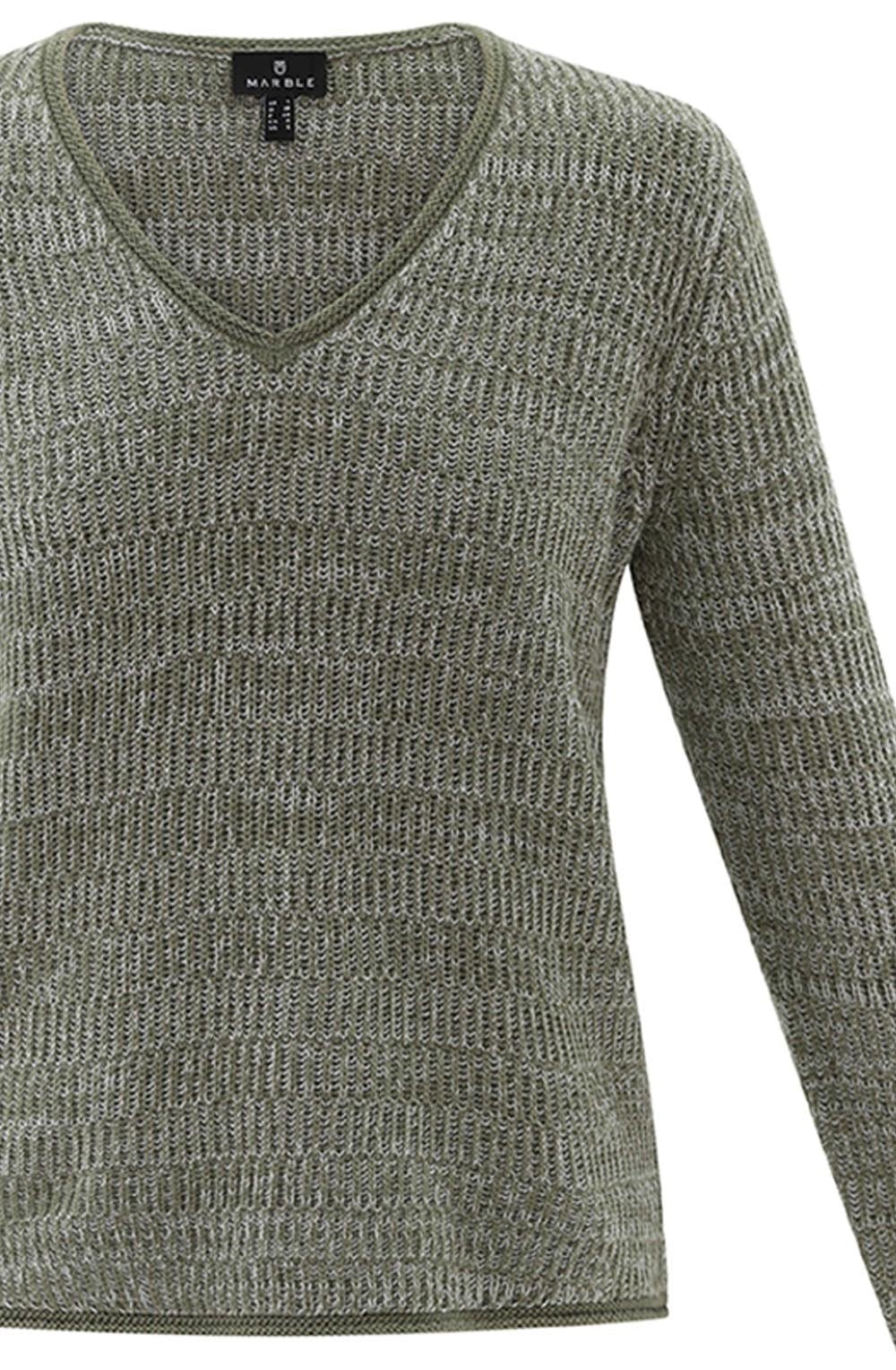 Khaki Marled Knit Jumper