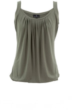 Khaki Pleated Camisole Top