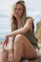 Khaki Relaxed Knitted Vest