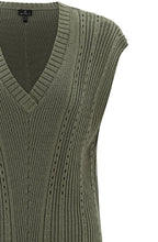 Khaki Relaxed Knitted Vest