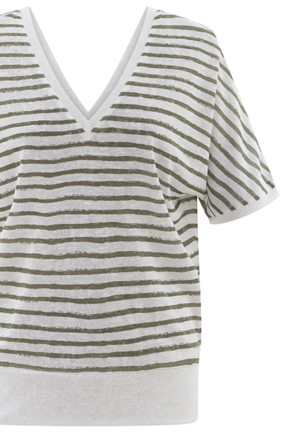 Khaki Reversible Semi Sheer Top