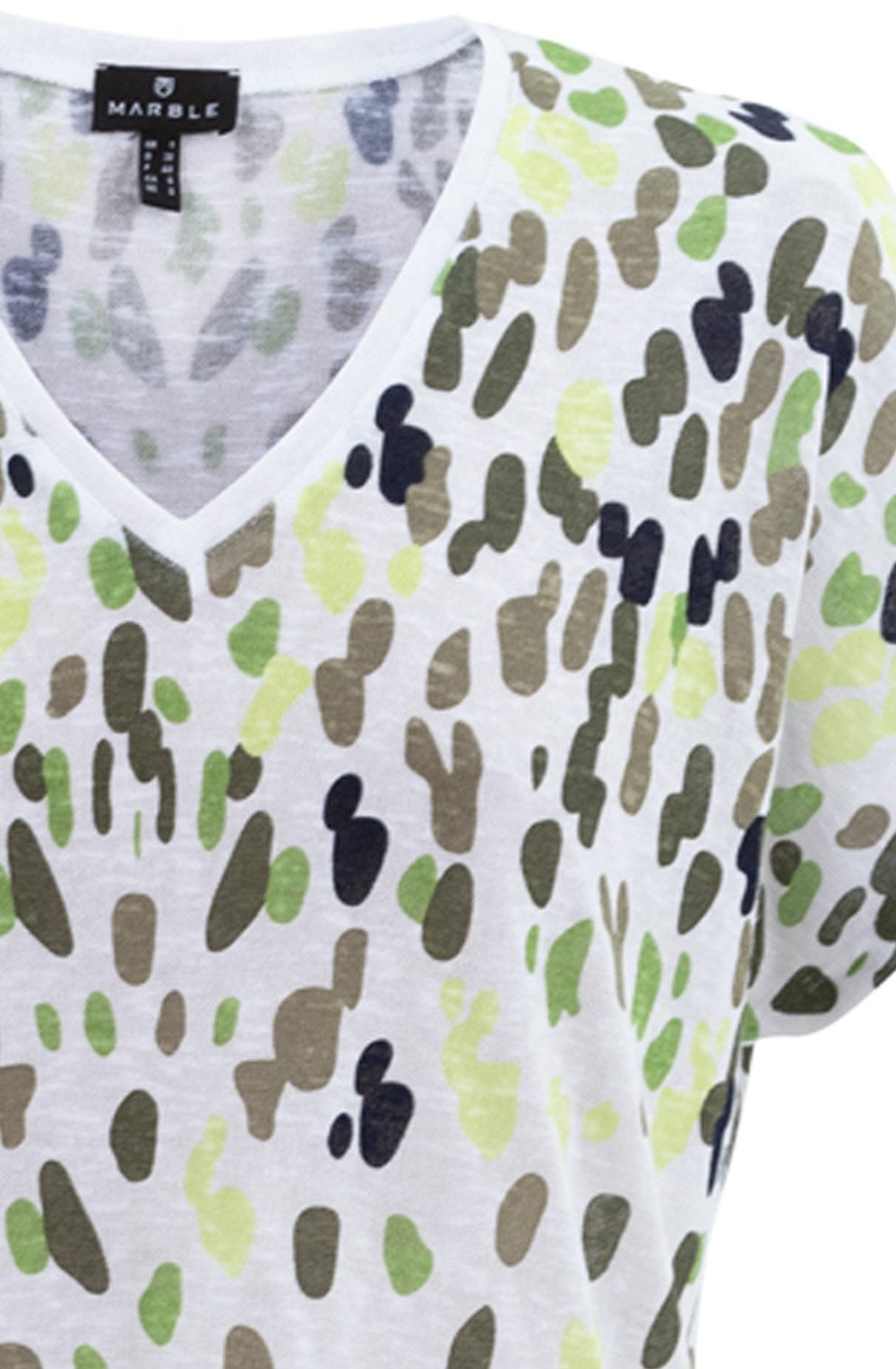 Khaki Speckle Fine Knit Semi Sheer Top