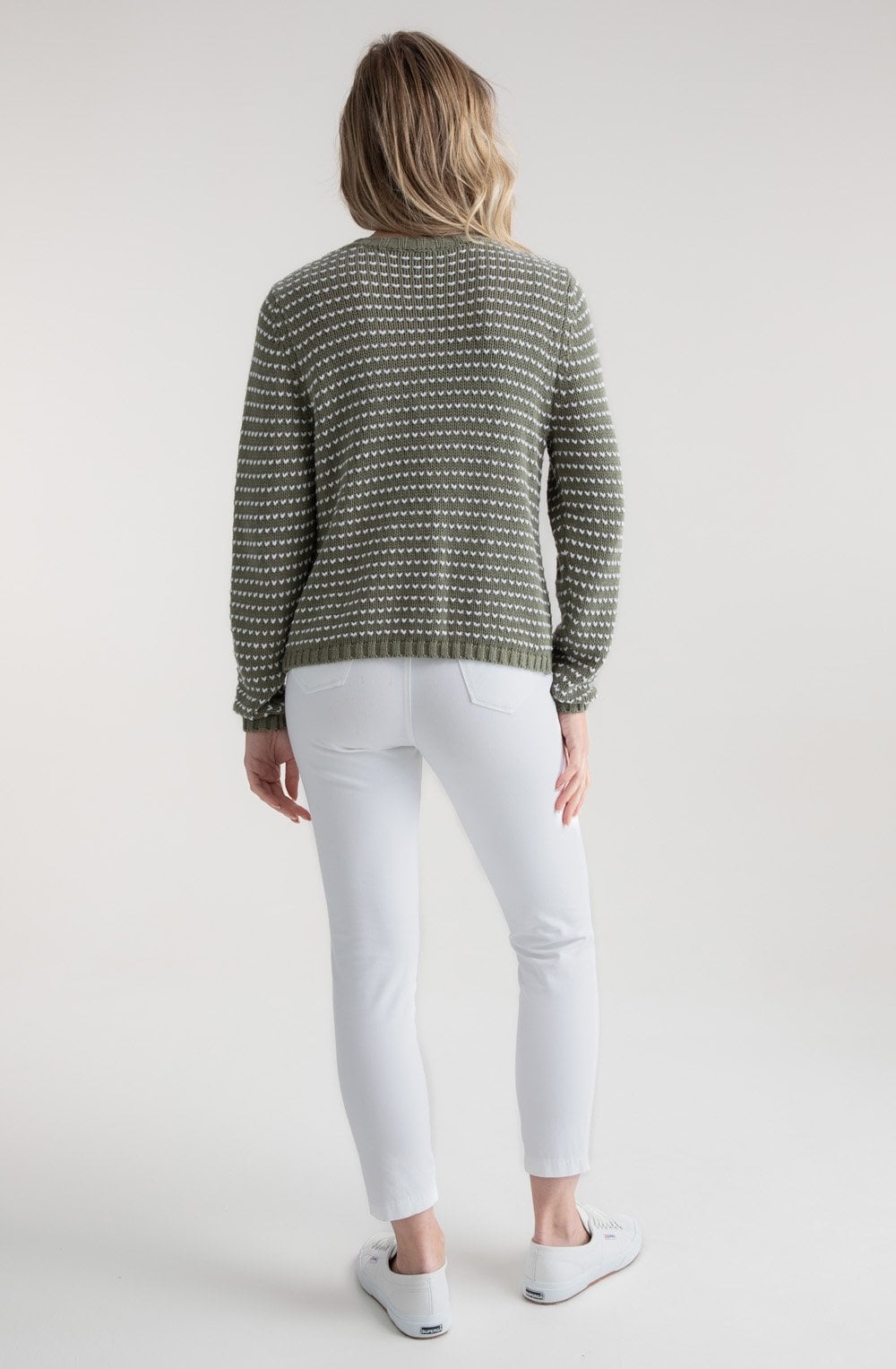 Khaki Statement Button Cardigan