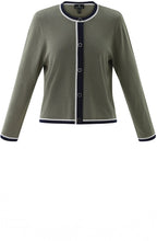 Khaki Statement Stripe Cardigan