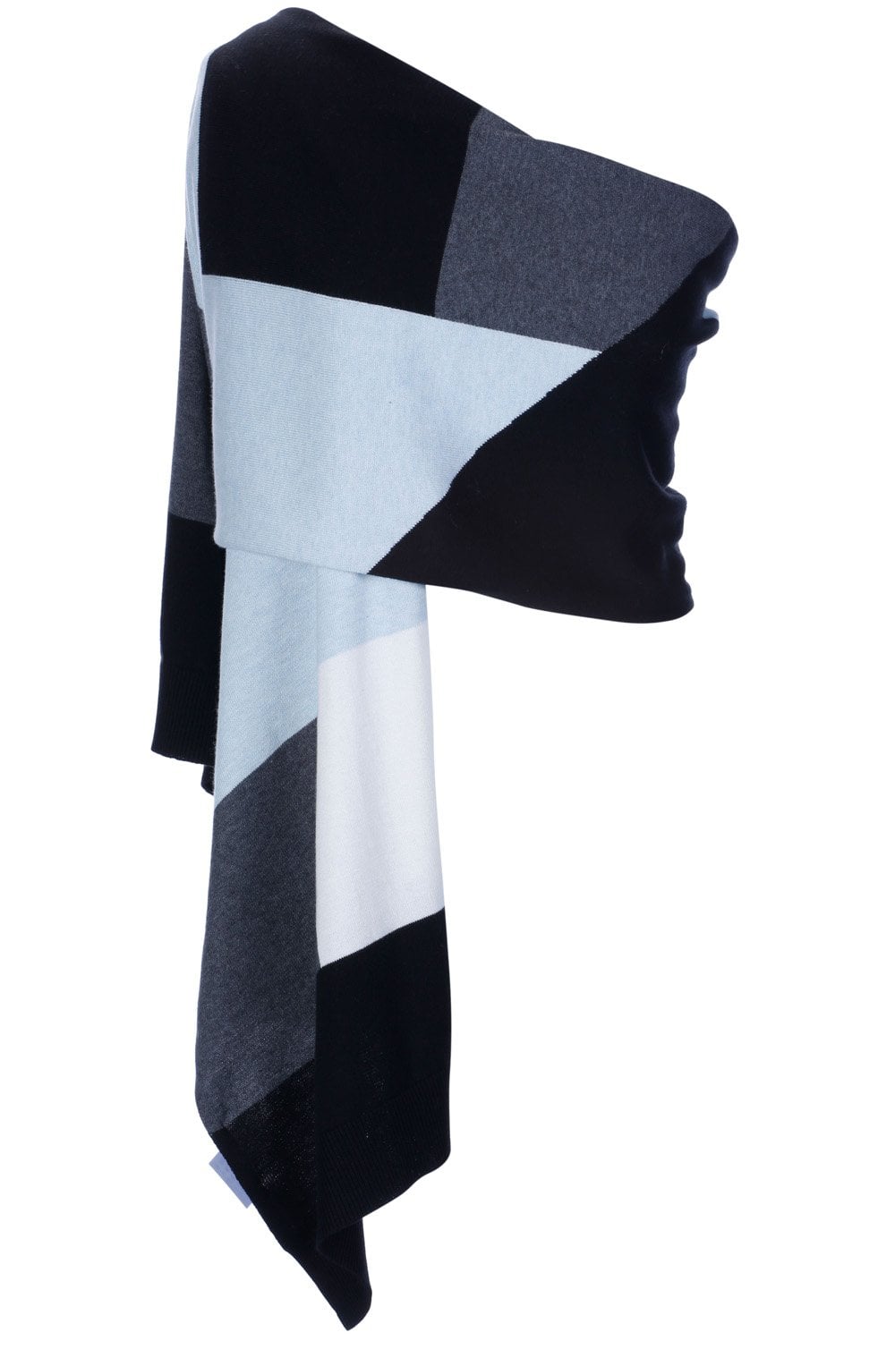 Light Blue Block Design scarf