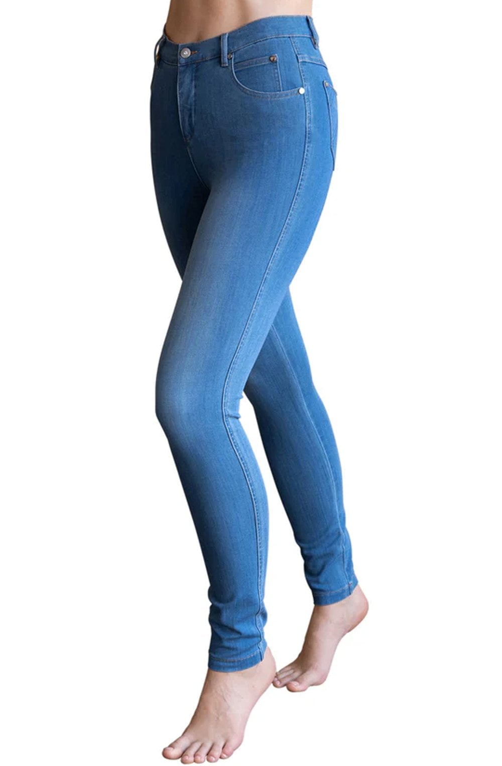 Light Blue Denim Slim Leg Jeans