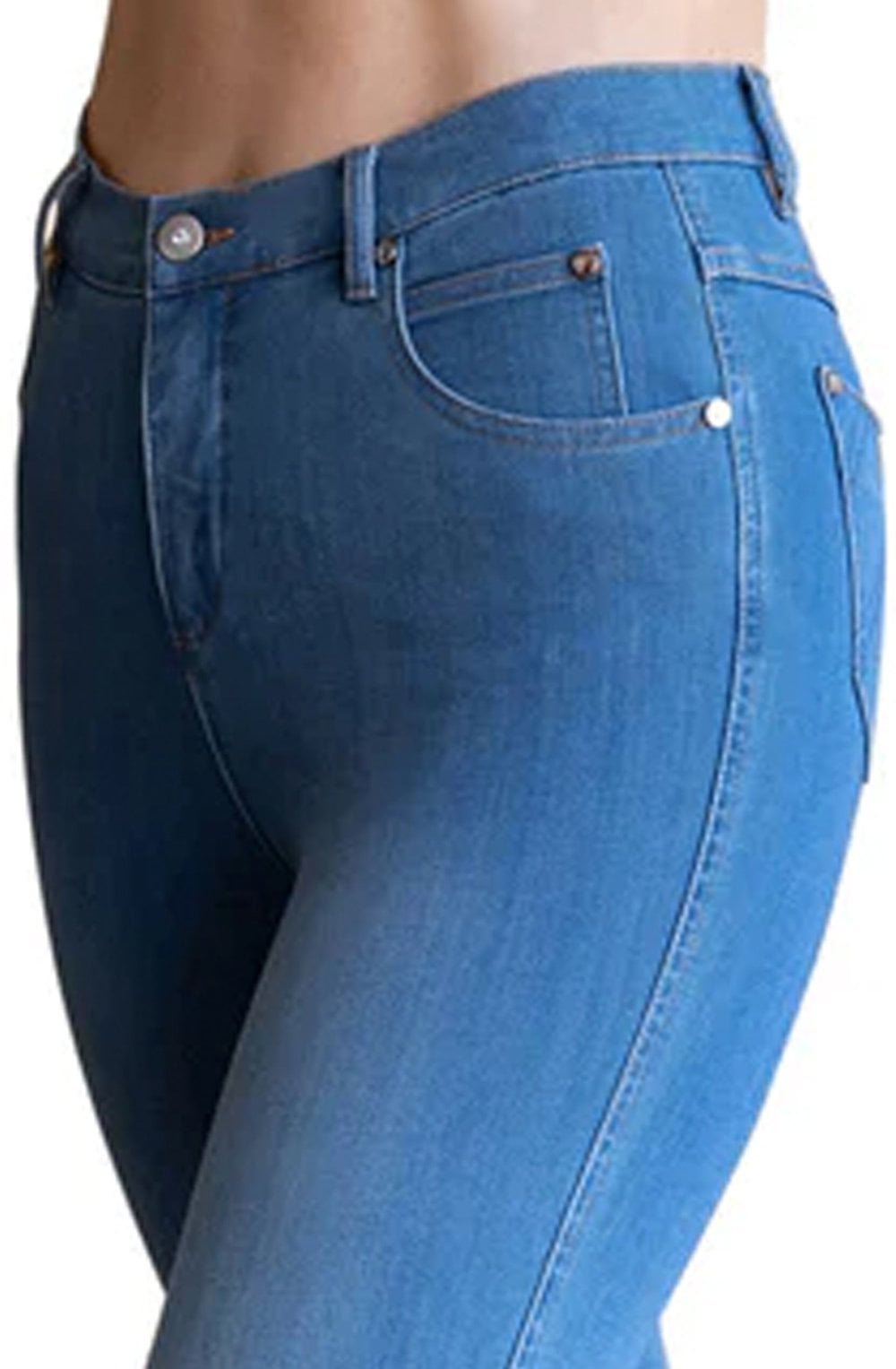 Light Blue Denim Slim Leg Jeans