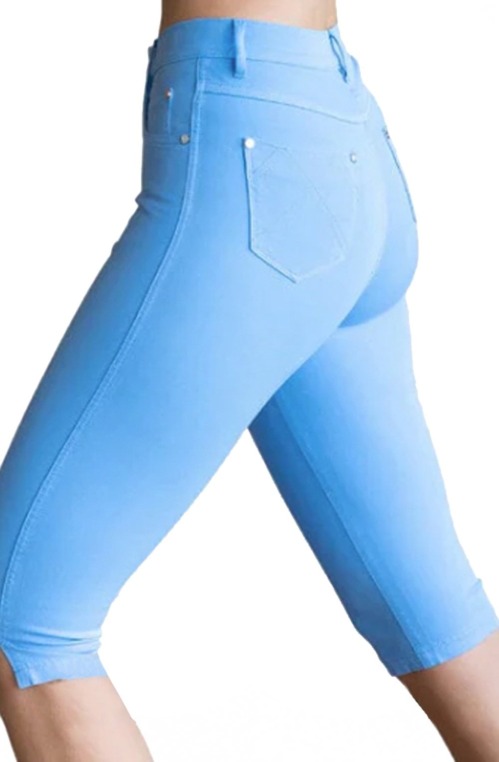 Light Blue Peddle Pushers