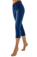 Light Denim Cropped Trousers