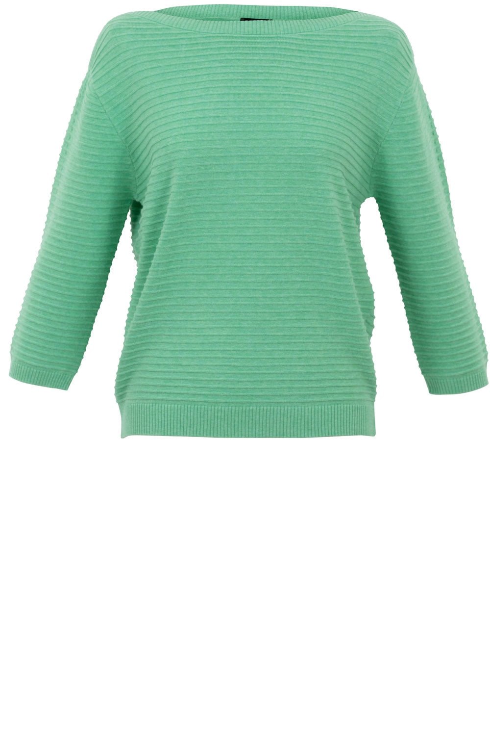 Light Green Ribbed Relaxed Jumper
