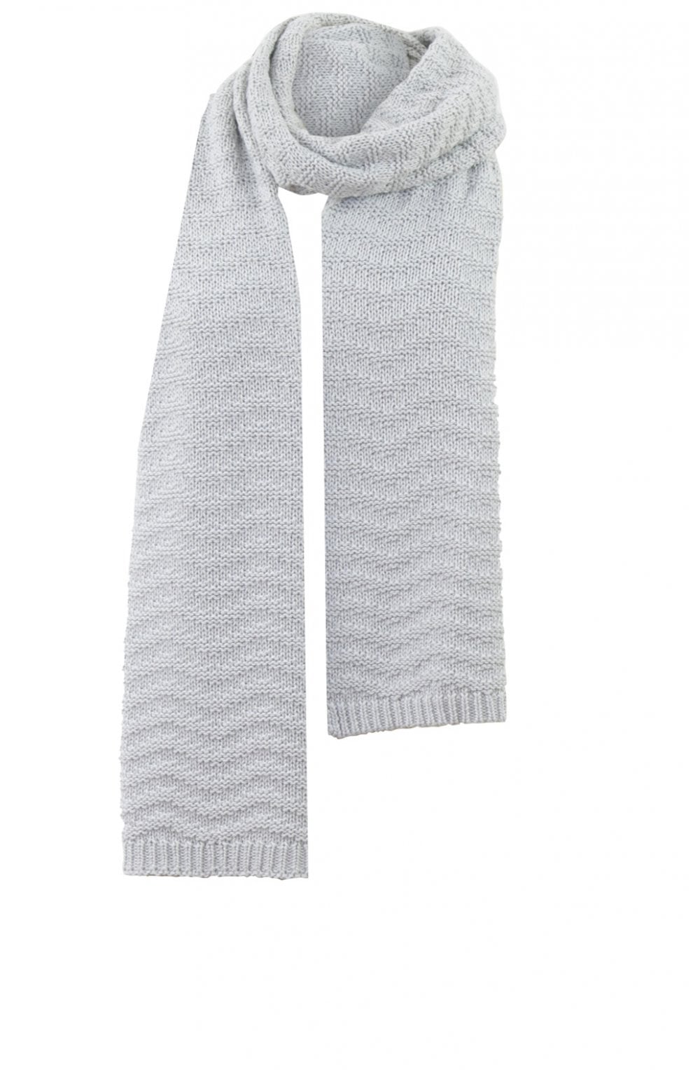 Light Grey Knit Scarf