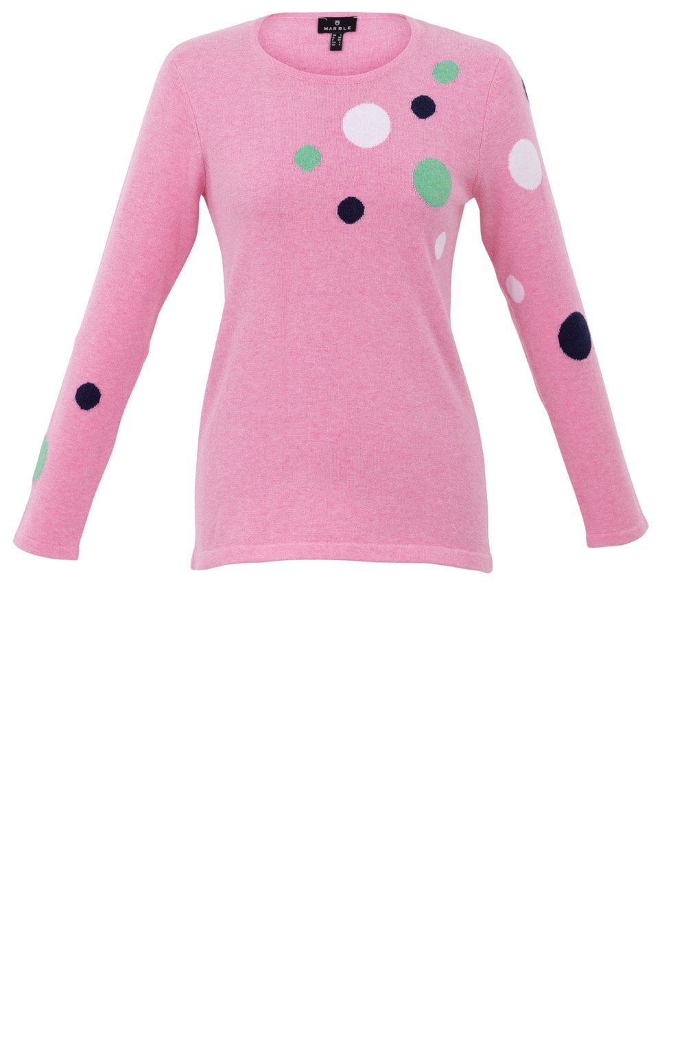 Light Pink Polka Dot Design Sweater