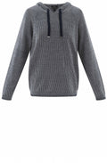 Lightweight Navy Pullover Hooded Jumper