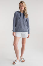 Lightweight Navy Pullover Hooded Jumper