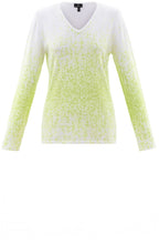 Lime Green Abstract Jumper