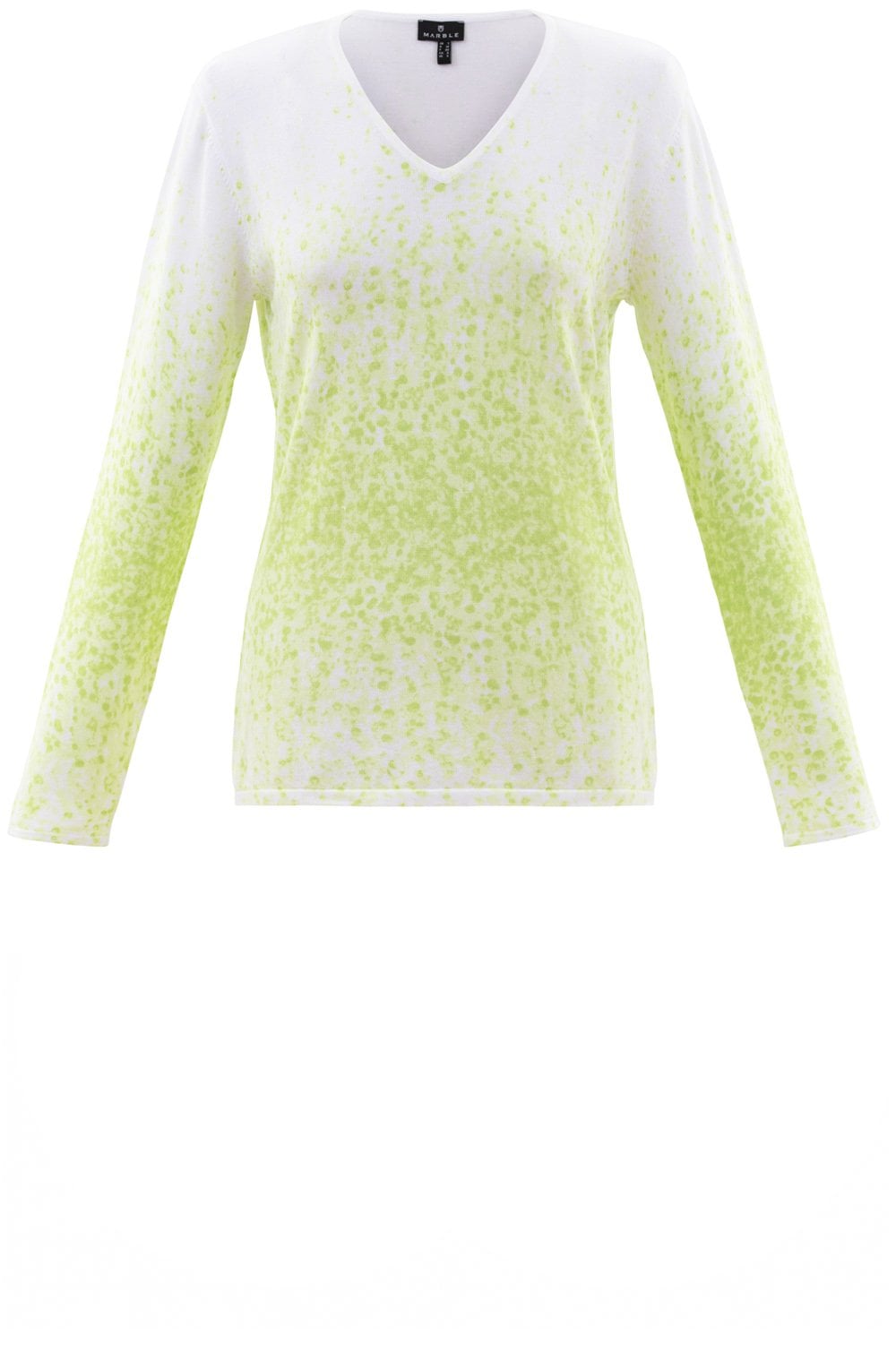 Lime Green Abstract Jumper