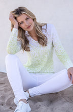 Lime Green Abstract Jumper