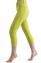 Lime Green Cropped Jeans
