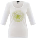 Lime Green Diamante Swirl Sleeve Top
