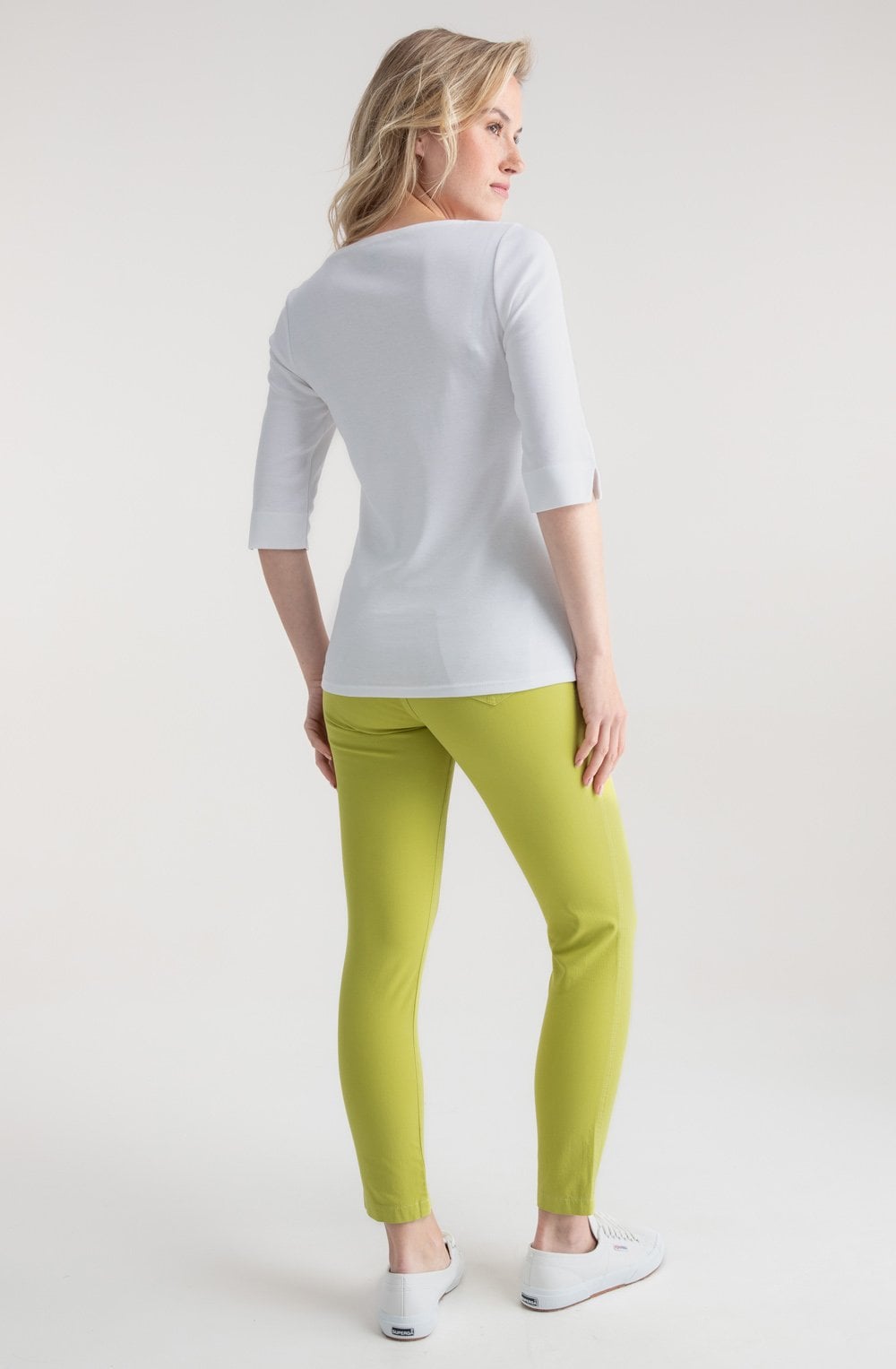 Lime Green Diamante Swirl Sleeve Top