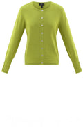 Lime Green Fine Knit Cardigan